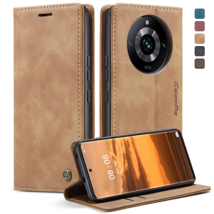 For Realme 11 Pro／Realme 11 Pro+ CaseMe 013 Multifunctional Horizontal Flip Leather Phone Case(Brown) - Realme Cases by CaseMe | Online Shopping UK | buy2fix