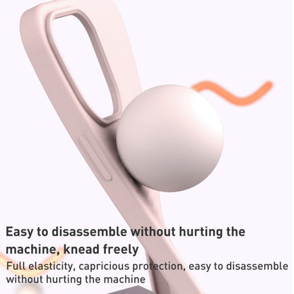 For iPhone 14 Liquid Silicone MagSafe Phone Case(White) by buy2fix