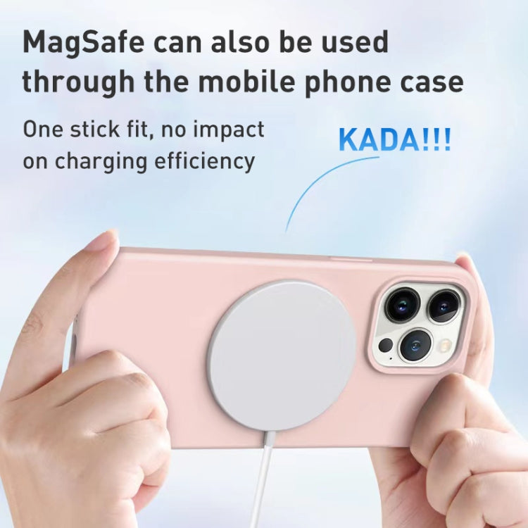 For iPhone 14 Liquid Silicone MagSafe Phone Case(White) by buy2fix