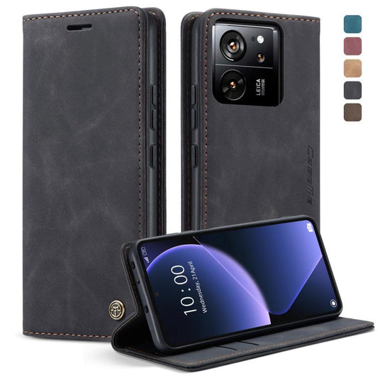 For Xiaomi 13T/13T Pro CaseMe 013 Multifunctional Horizontal Flip Leather Phone Case(Black) - Xiaomi Cases by CaseMe | Online Shopping UK | buy2fix