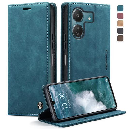 For Xiaomi Redmi 13C 4G Global / 13C 5G CaseMe 013 Multifunctional Horizontal Flip Leather Phone Case(Blue) - Xiaomi Cases by CaseMe | Online Shopping UK | buy2fix