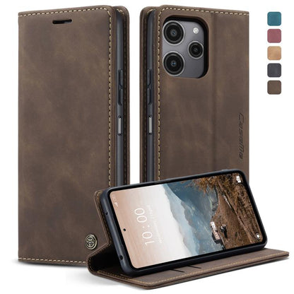 For Xiaomi Redmi 12 4G / 12 5G／Note 12R CaseMe 013 Multifunctional Horizontal Flip Leather Phone Case(Coffee) - Xiaomi Cases by CaseMe | Online Shopping UK | buy2fix