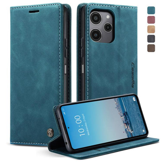 For Xiaomi Redmi 12 4G / 12 5G／Note 12R CaseMe 013 Multifunctional Horizontal Flip Leather Phone Case(Blue) - Xiaomi Cases by CaseMe | Online Shopping UK | buy2fix