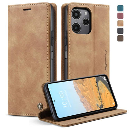 For Xiaomi Redmi 12 4G / 12 5G／Note 12R CaseMe 013 Multifunctional Horizontal Flip Leather Phone Case(Brown) - Xiaomi Cases by CaseMe | Online Shopping UK | buy2fix