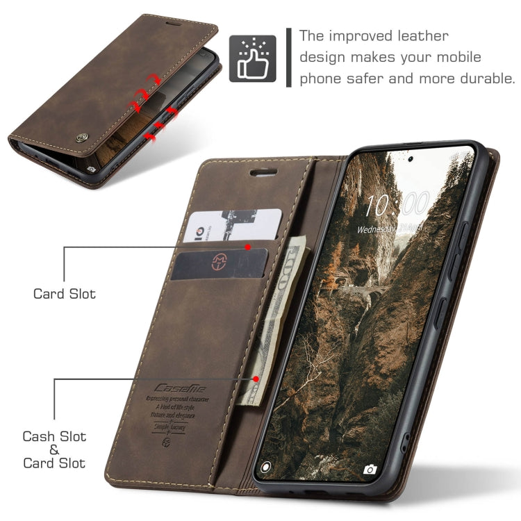 For Xiaomi 14 Pro CaseMe 013 Multifunctional Horizontal Flip Leather Phone Case(Coffee) by CaseMe