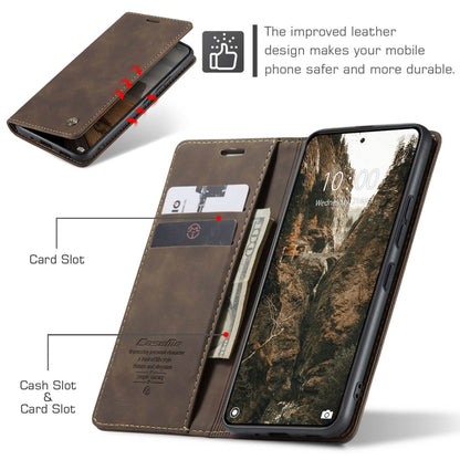 For Xiaomi 14 Pro CaseMe 013 Multifunctional Horizontal Flip Leather Phone Case(Coffee) by CaseMe