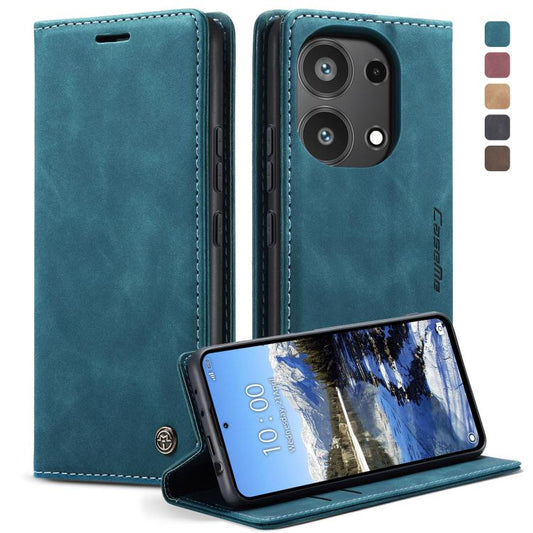 For Xiaomi Redmi Note 13 Pro 4G CaseMe 013 Multifunctional Horizontal Flip Leather Phone Case(Blue) - Xiaomi Cases by CaseMe | Online Shopping UK | buy2fix