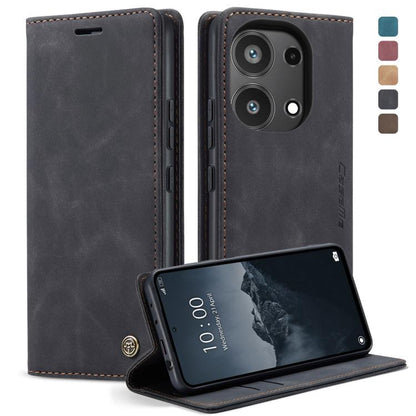 For Xiaomi Redmi Note 13 Pro 4G CaseMe 013 Multifunctional Horizontal Flip Leather Phone Case(Black) - Xiaomi Cases by CaseMe | Online Shopping UK | buy2fix