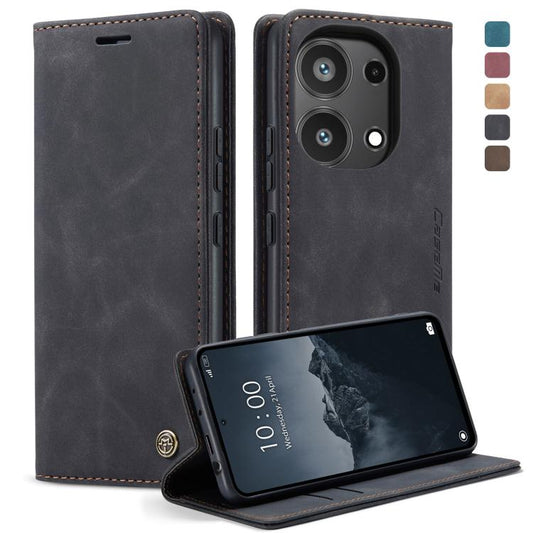 For Xiaomi Redmi Note 13 Pro 4G CaseMe 013 Multifunctional Horizontal Flip Leather Phone Case(Black) - Xiaomi Cases by CaseMe | Online Shopping UK | buy2fix