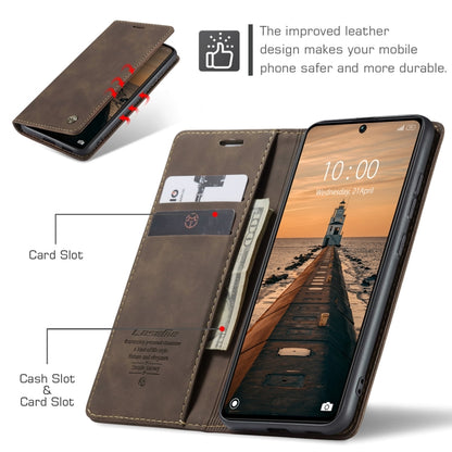 For Xiaomi Redmi Note 13 Pro 5G CaseMe 013 Multifunctional Horizontal Flip Leather Phone Case(Coffee) by CaseMe