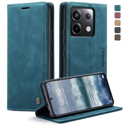For Xiaomi Redmi Note 13 Pro 5G CaseMe 013 Multifunctional Horizontal Flip Leather Phone Case(Blue) - Xiaomi Cases by CaseMe | Online Shopping UK | buy2fix