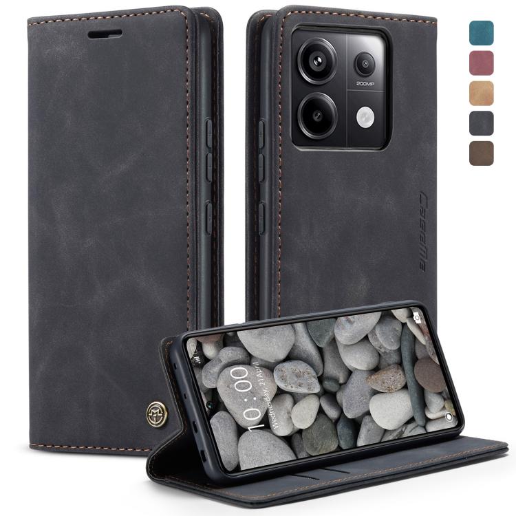 For Xiaomi Redmi Note 13 Pro 5G CaseMe 013 Multifunctional Horizontal Flip Leather Phone Case(Black) - Xiaomi Cases by CaseMe | Online Shopping UK | buy2fix