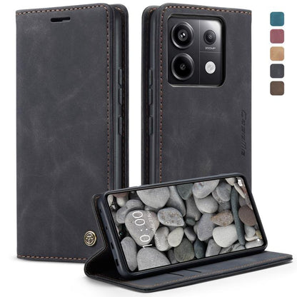 For Xiaomi Redmi Note 13 Pro 5G CaseMe 013 Multifunctional Horizontal Flip Leather Phone Case(Black) - Xiaomi Cases by CaseMe | Online Shopping UK | buy2fix