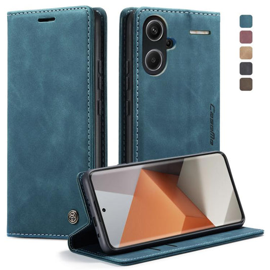 For Xiaomi Redmi Note 13 Pro+ CaseMe 013 Multifunctional Horizontal Flip Leather Phone Case(Blue) - Xiaomi Cases by CaseMe | Online Shopping UK | buy2fix