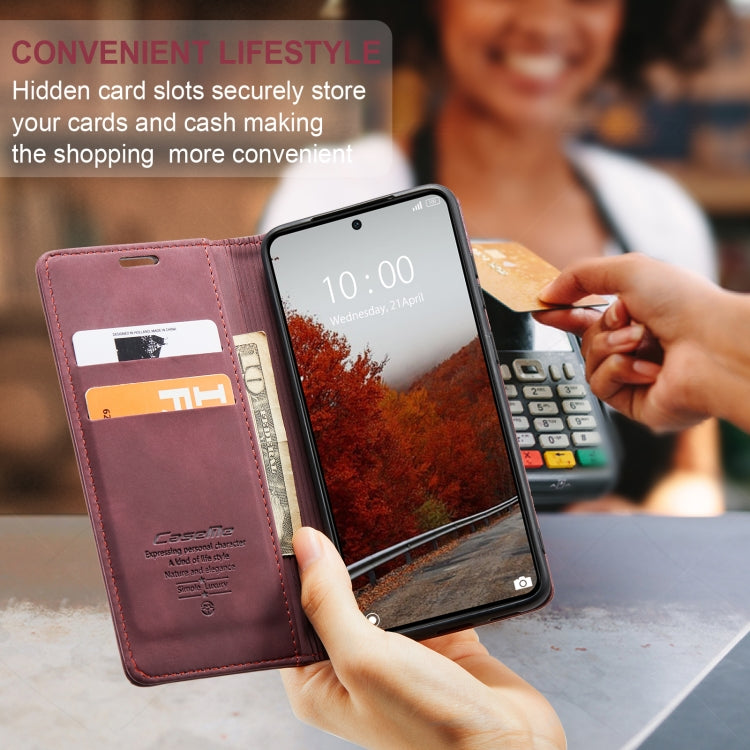 For Xiaomi Redmi K70E 5G CaseMe 013 Multifunctional Horizontal Flip Leather Phone Case(Wine Red) - Xiaomi Cases by CaseMe | Online Shopping UK | buy2fix