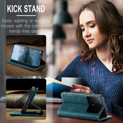 For Xiaomi Redmi K70E 5G CaseMe 013 Multifunctional Horizontal Flip Leather Phone Case(Blue) - Xiaomi Cases by CaseMe | Online Shopping UK | buy2fix
