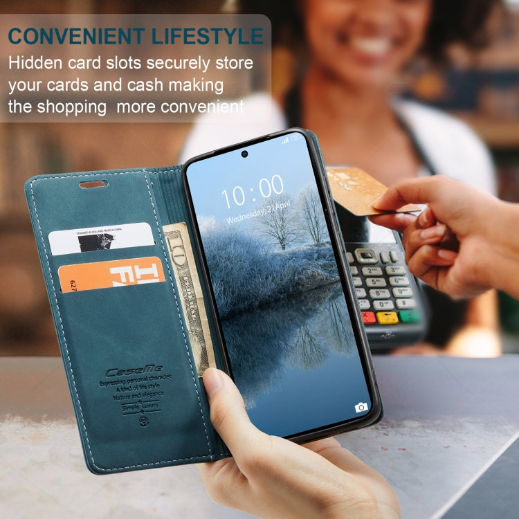 For Xiaomi Redmi K70E 5G CaseMe 013 Multifunctional Horizontal Flip Leather Phone Case(Blue) - Xiaomi Cases by CaseMe | Online Shopping UK | buy2fix