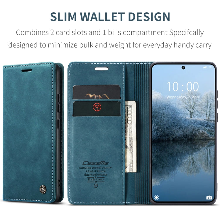 For Xiaomi Redmi K70E 5G CaseMe 013 Multifunctional Horizontal Flip Leather Phone Case(Blue) - Xiaomi Cases by CaseMe | Online Shopping UK | buy2fix