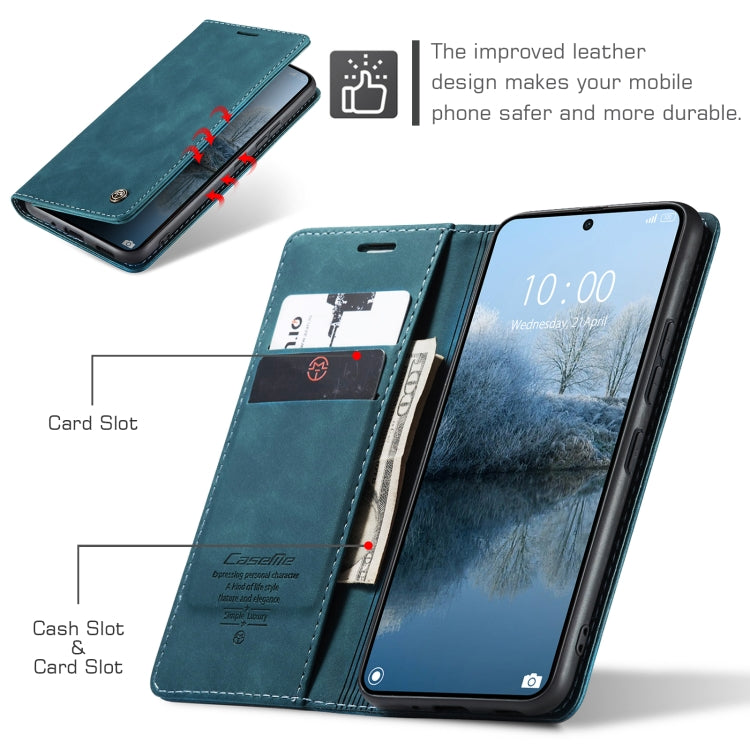 For Xiaomi Redmi K70E 5G CaseMe 013 Multifunctional Horizontal Flip Leather Phone Case(Blue) - Xiaomi Cases by CaseMe | Online Shopping UK | buy2fix