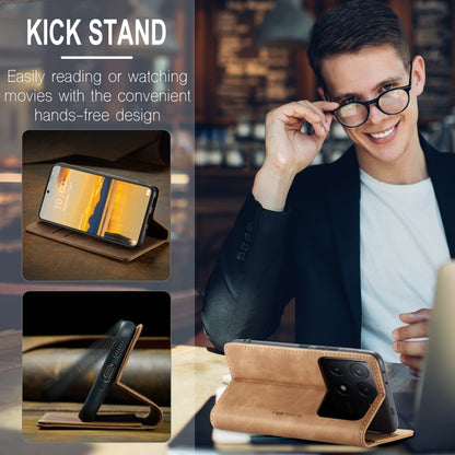 For Xiaomi Redmi K70E 5G CaseMe 013 Multifunctional Horizontal Flip Leather Phone Case(Brown) - Xiaomi Cases by CaseMe | Online Shopping UK | buy2fix
