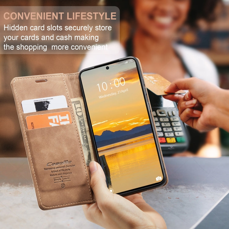 For Xiaomi Redmi K70E 5G CaseMe 013 Multifunctional Horizontal Flip Leather Phone Case(Brown) - Xiaomi Cases by CaseMe | Online Shopping UK | buy2fix