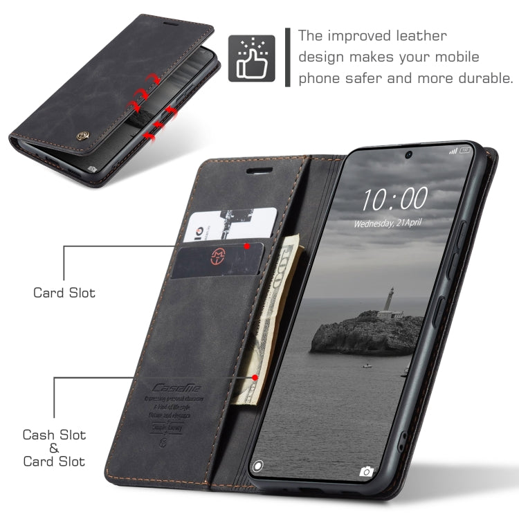 For Xiaomi Redmi K70E 5G CaseMe 013 Multifunctional Horizontal Flip Leather Phone Case(Black) - Xiaomi Cases by CaseMe | Online Shopping UK | buy2fix