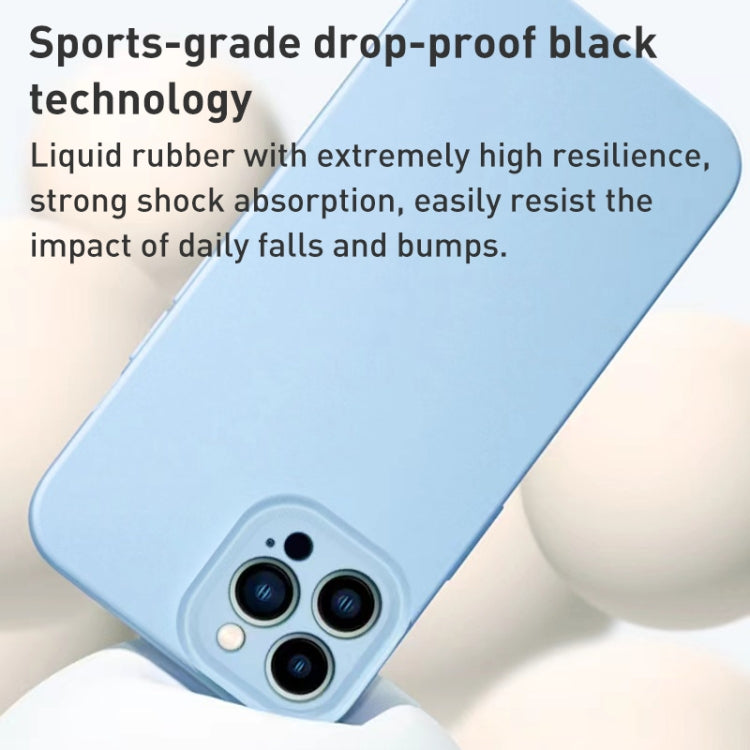 For iPhone 14 Liquid Silicone MagSafe Precision Hole Phone Case(White) by buy2fix