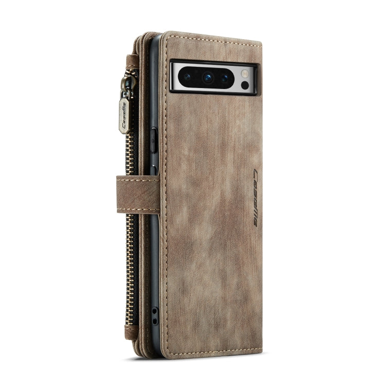 For Google Pixel 8 Pro CaseMe C30 Multifunctional Leather Phone Case(Brown) - Google Cases by CaseMe | Online Shopping UK | buy2fix
