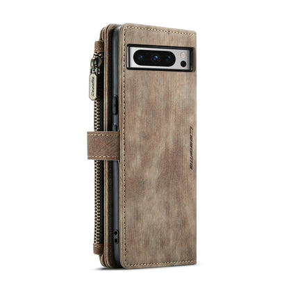For Google Pixel 8 Pro CaseMe C30 Multifunctional Leather Phone Case(Brown) - Google Cases by CaseMe | Online Shopping UK | buy2fix