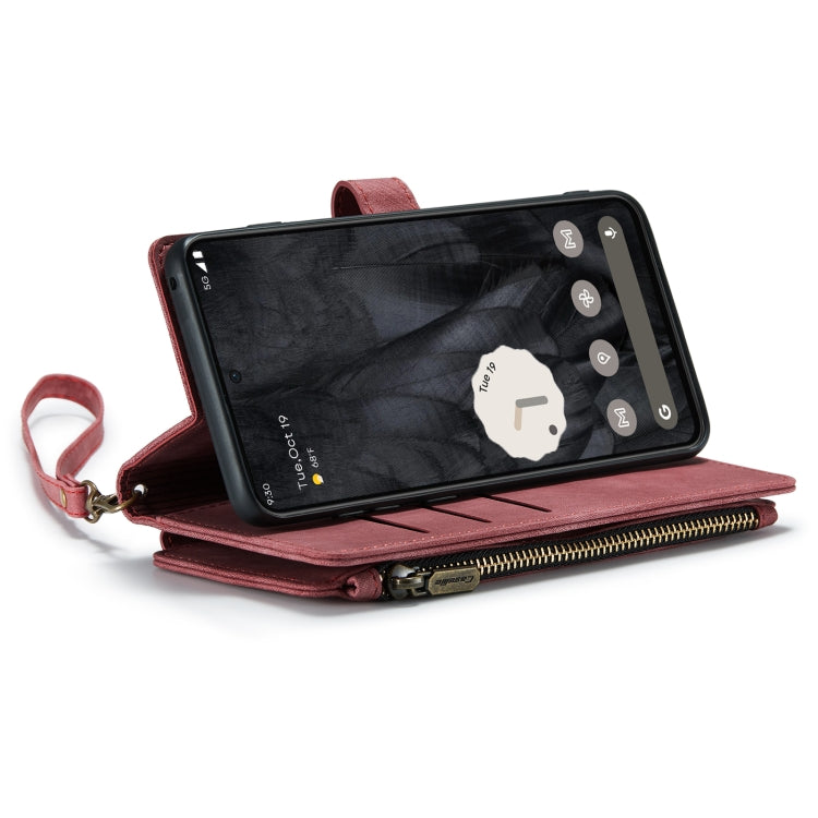 For Google Pixel 8 Pro CaseMe C30 Multifunctional Leather Phone Case(Red) - Google Cases by CaseMe | Online Shopping UK | buy2fix