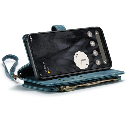 For Google Pixel 8 Pro CaseMe C30 Multifunctional Leather Phone Case(Blue) - Google Cases by CaseMe | Online Shopping UK | buy2fix