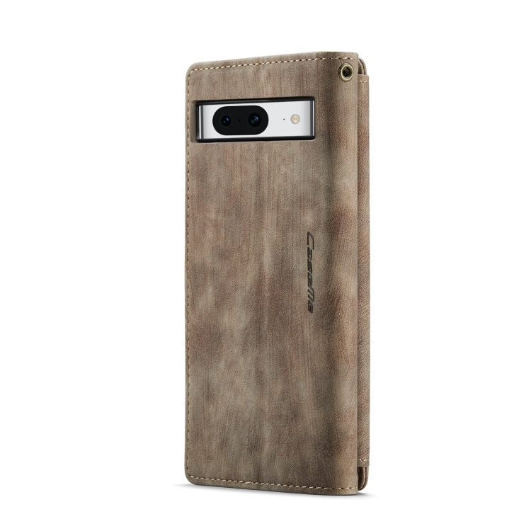 For Google Pixel 8 CaseMe C30 Multifunctional Leather Phone Case(Brown) - Google Cases by CaseMe | Online Shopping UK | buy2fix