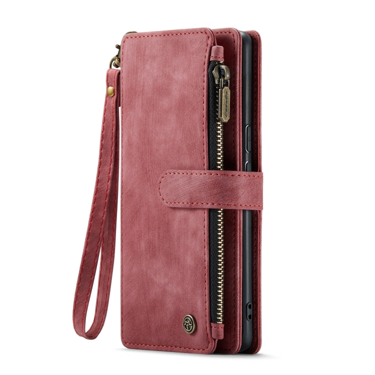 For Google Pixel 8 CaseMe C30 Multifunctional Leather Phone Case(Red) - Google Cases by CaseMe | Online Shopping UK | buy2fix
