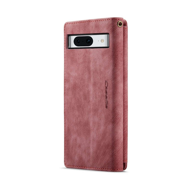For Google Pixel 8 CaseMe C30 Multifunctional Leather Phone Case(Red) - Google Cases by CaseMe | Online Shopping UK | buy2fix