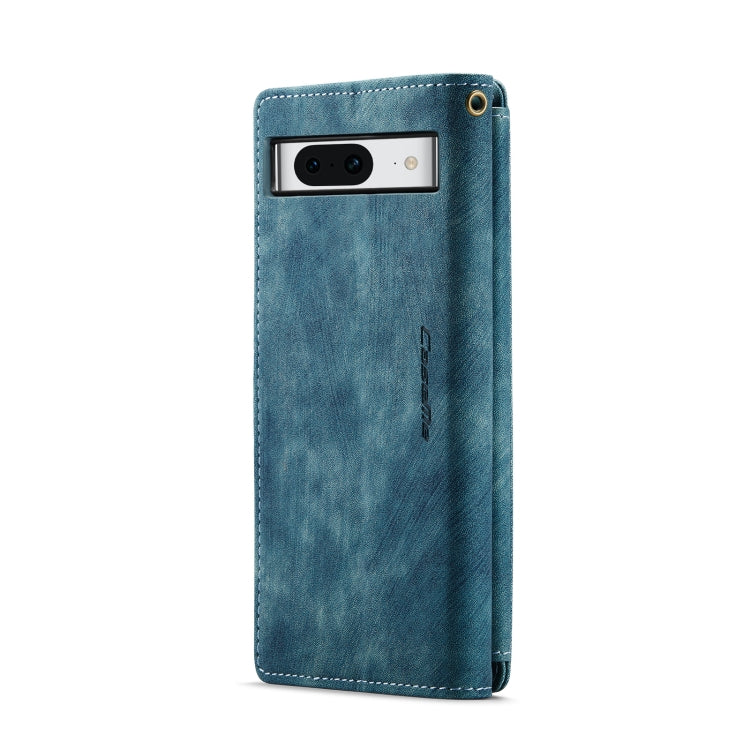 For Google Pixel 8 CaseMe C30 Multifunctional Leather Phone Case(Blue) - Google Cases by CaseMe | Online Shopping UK | buy2fix