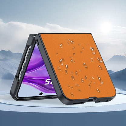 For Motorola Razr 50 Ultra Ultra-thin Plain Skin Leather Phone Case(Black) by buy2fix