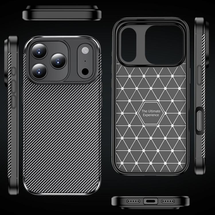 For iPhone Air Carbon Fiber Texture Shockproof TPU Phone Case(Black) - iPhone Air Cases by buy2fix | Online Shopping UK | buy2fix
