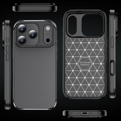 For iPhone Air Carbon Fiber Texture Shockproof TPU Phone Case(Black) - iPhone Air Cases by buy2fix | Online Shopping UK | buy2fix