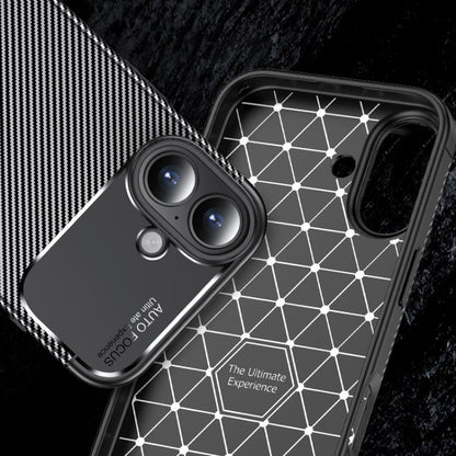For iPhone Air Carbon Fiber Texture Shockproof TPU Phone Case(Black) - iPhone Air Cases by buy2fix | Online Shopping UK | buy2fix