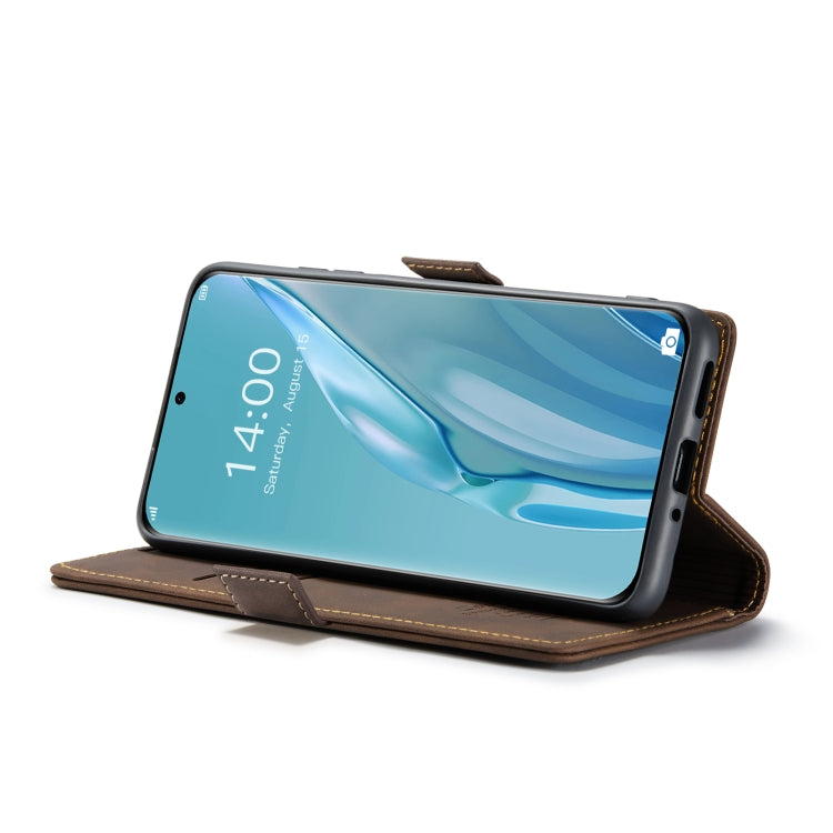 For Huawei P60 Art CaseMe 013 Multifunctional Horizontal Flip Leather Phone Case(Coffee) - Huawei Cases by CaseMe | Online Shopping UK | buy2fix