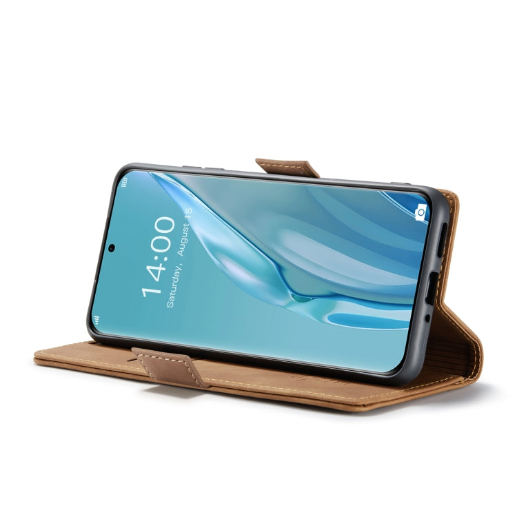 For Huawei P60 Art CaseMe 013 Multifunctional Horizontal Flip Leather Phone Case(Brown) - Huawei Cases by CaseMe | Online Shopping UK | buy2fix