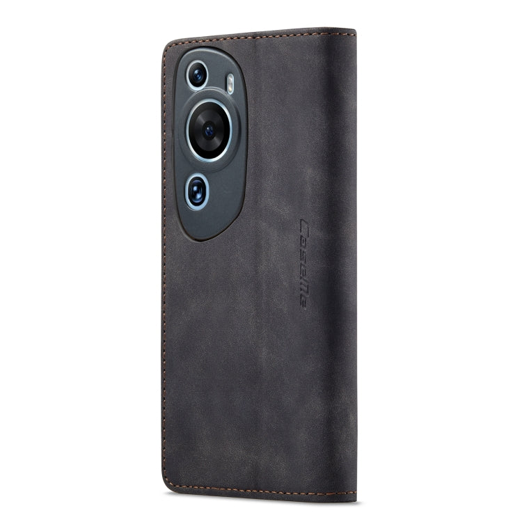 For Huawei P60 Art CaseMe 013 Multifunctional Horizontal Flip Leather Phone Case(Black) - Huawei Cases by CaseMe | Online Shopping UK | buy2fix