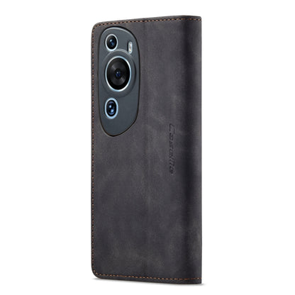 For Huawei P60 Art CaseMe 013 Multifunctional Horizontal Flip Leather Phone Case(Black) - Huawei Cases by CaseMe | Online Shopping UK | buy2fix