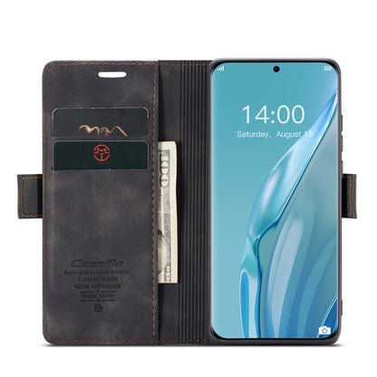 For Huawei P60 Art CaseMe 013 Multifunctional Horizontal Flip Leather Phone Case(Black) - Huawei Cases by CaseMe | Online Shopping UK | buy2fix
