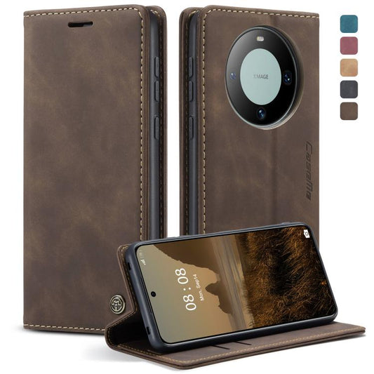 For Huawei Mate 60 CaseMe 013 Multifunctional Horizontal Flip Leather Phone Case(Coffee) - Huawei Cases by CaseMe | Online Shopping UK | buy2fix