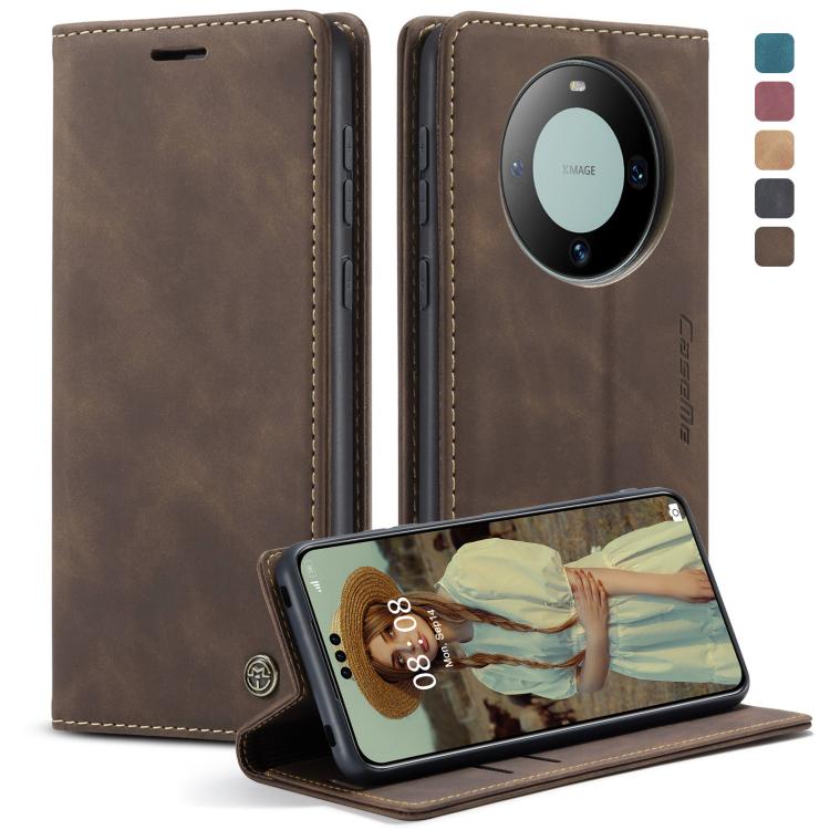 For Huawei Mate 60 Pro / 60 Pro+ CaseMe 013 Multifunctional Horizontal Flip Leather Phone Case(Coffee) - Huawei Cases by CaseMe | Online Shopping UK | buy2fix