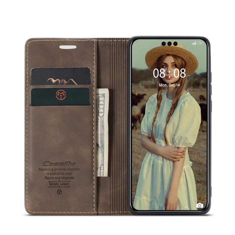 For Huawei Mate 60 Pro / 60 Pro+ CaseMe 013 Multifunctional Horizontal Flip Leather Phone Case(Coffee) - Huawei Cases by CaseMe | Online Shopping UK | buy2fix