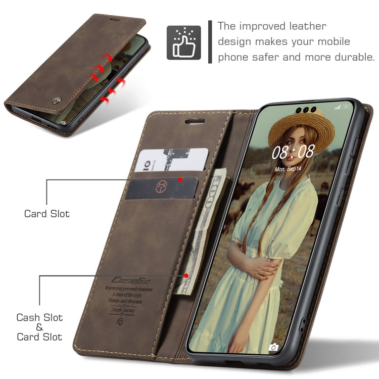 For Huawei Mate 60 Pro / 60 Pro+ CaseMe 013 Multifunctional Horizontal Flip Leather Phone Case(Coffee) - Huawei Cases by CaseMe | Online Shopping UK | buy2fix