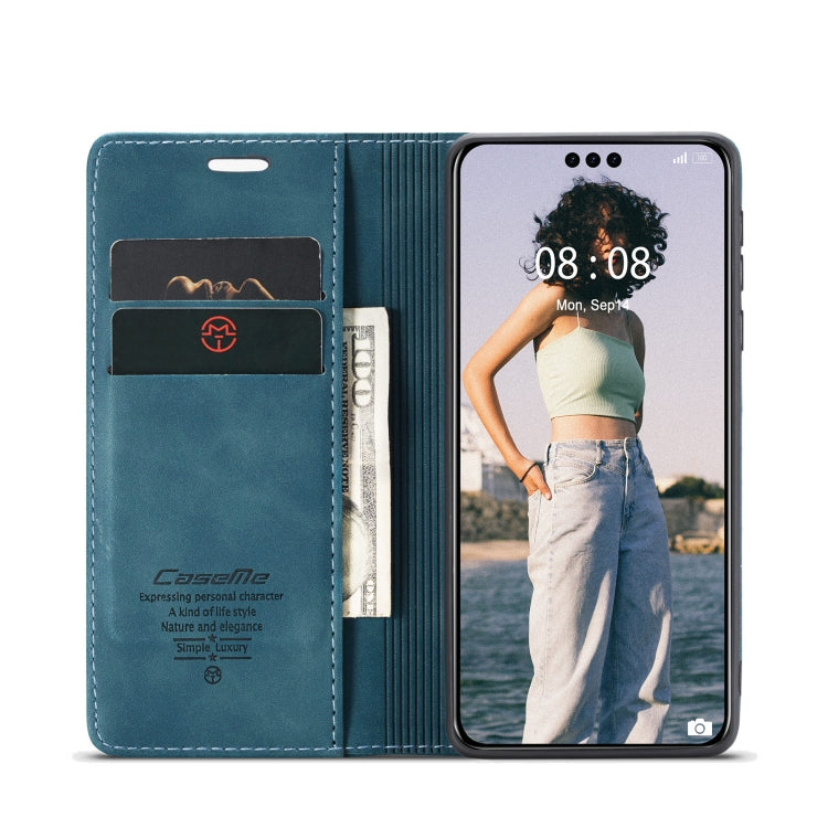 For Huawei Mate 60 Pro / 60 Pro+ CaseMe 013 Multifunctional Horizontal Flip Leather Phone Case(Blue) - Huawei Cases by CaseMe | Online Shopping UK | buy2fix