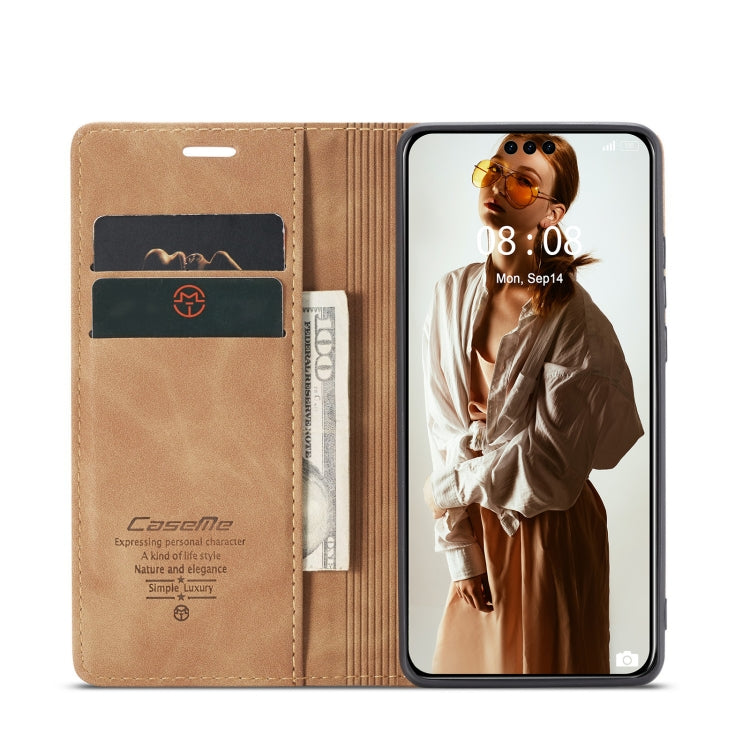 For Huawei Mate 60 Pro / 60 Pro+ CaseMe 013 Multifunctional Horizontal Flip Leather Phone Case(Brown) - Huawei Cases by CaseMe | Online Shopping UK | buy2fix
